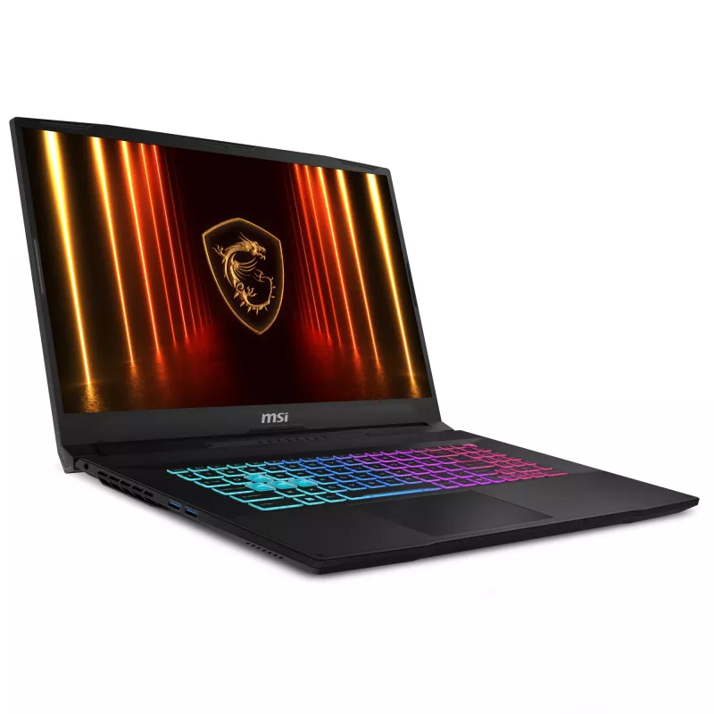 MSI Katana 17 HX B14WFK Intel® Core™ i7 i7-14650HX nešiojamas kompiuteris 43,9 cm (17,3 colio) Full HD 16 GB DDR5-SDRAM 1 TB SSD NVIDIA GeForce RTX 5060 Wi-Fi 6E (802.11ax) Windows 11 Home juoda