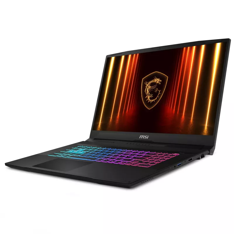 MSI Katana 17 HX B14WFK Intel® Core™ i7 i7-14650HX nešiojamas kompiuteris 43,9 cm (17,3 colio) Full HD 16 GB DDR5-SDRAM 1 TB SSD NVIDIA GeForce RTX 5060 Wi-Fi 6E (802.11ax) Windows 11 Home juoda