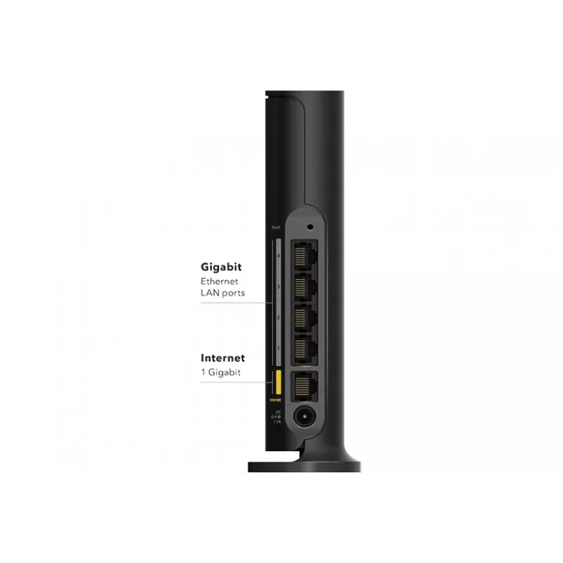 NETGEAR 4 srautų AX1800 belaidis maršruto parinktuvas Gigabit Ethernet Dviejų juostų (2,4 GHz / 5 GHz) Juoda