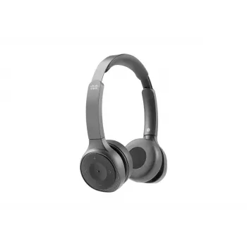 CISCO Headset 730 - Bluetooth - anglies juodos spalvos su kelioniniu dėklu, USB adapteriu, USB ir 3,5 mm jungtimis