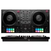 Hercules INPULSE T7 Juoda DJ valdiklis — 3,5 mm/6,35 mm ausinių, USB laidas, 652×350×90 mm