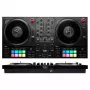 Hercules INPULSE T7 Juoda DJ valdiklis — 3,5 mm/6,35 mm ausinių, USB laidas, 652×350×90 mm
