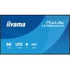 „iiyama LE9864UHS-B1AG“ reklaminis ekranas Skaitmeninis reklaminis plokščiasis ekranas 2,49 m (98 coliai) „Wi-Fi“ 500 cd/m² 4K Ultra HD Juodas Įmontuotas procesorius „Android“ 24/7