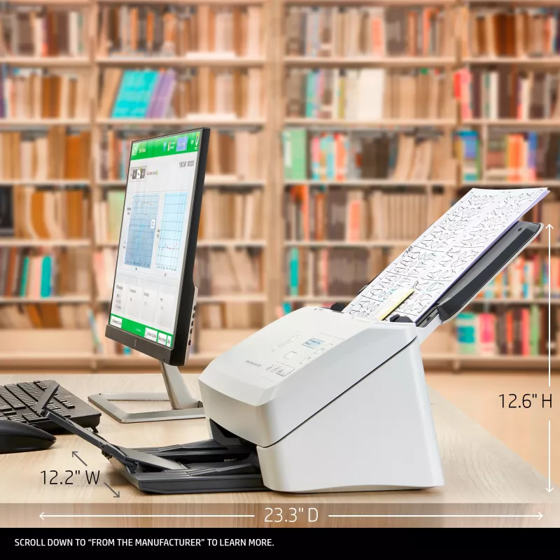 HP Scanjet Enterprise Flow 7000 s3 lakštinis skaitytuvas 600 x 600 DPI A4 baltas