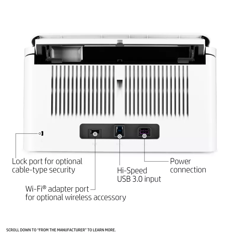 HP Scanjet Enterprise Flow 7000 s3 lakštinis skaitytuvas 600 x 600 DPI A4 baltas