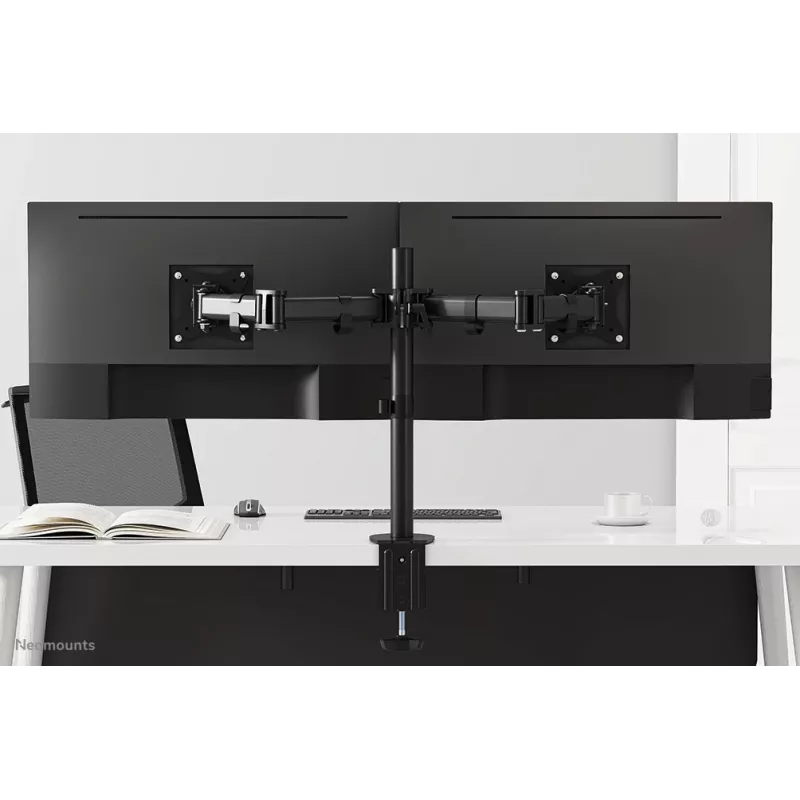 Neomounts NM-D135DBLACK Monitor rankena 10-27 colių, spaustuvas/įvorė, 8 kg, 25,4 cm (10 colių), 68,6 cm (27 colių), 100 x 100 mm, juoda