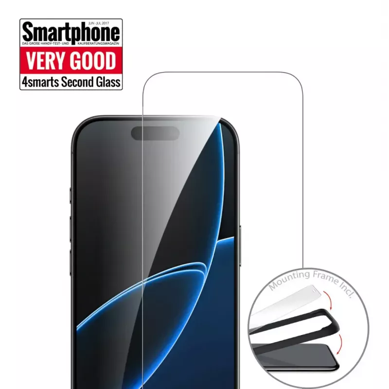 4smarts Second Glass Clear stiklinė ekrano apsauga Apple iPhone 17 Air Grūdintas stiklas