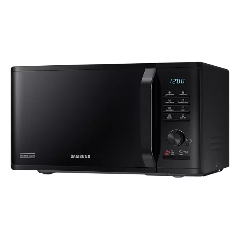 Samsung MG23B3515AK/EN mikrobangų krosnelė su griliu, juoda, 23 L, 1250 W
