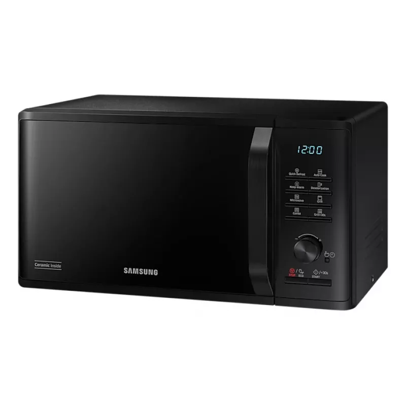 Samsung MG23B3515AK/EN mikrobangų krosnelė su griliu, juoda, 23 L, 1250 W
