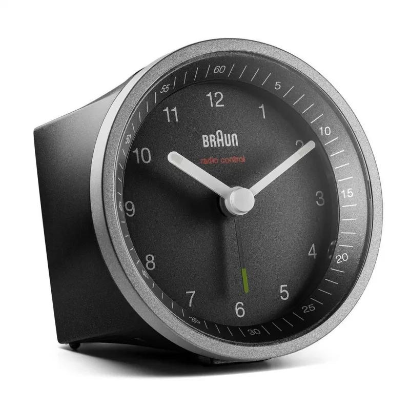 Braun BC07SB-DCF kvarcinis žadintuvas juodas, sidabrinis