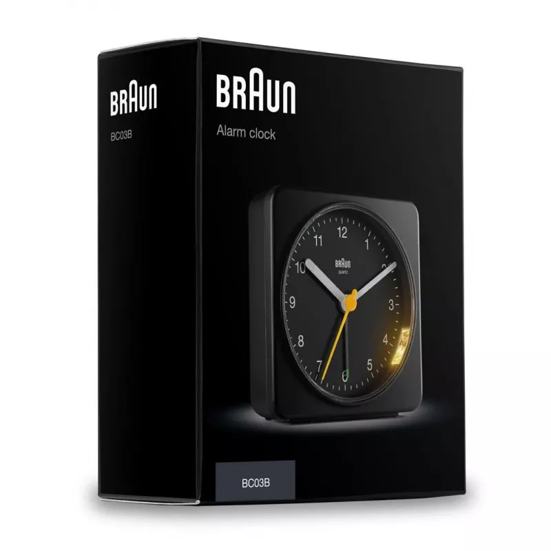 Braun BC03B kvarcinis žadintuvas, juodas