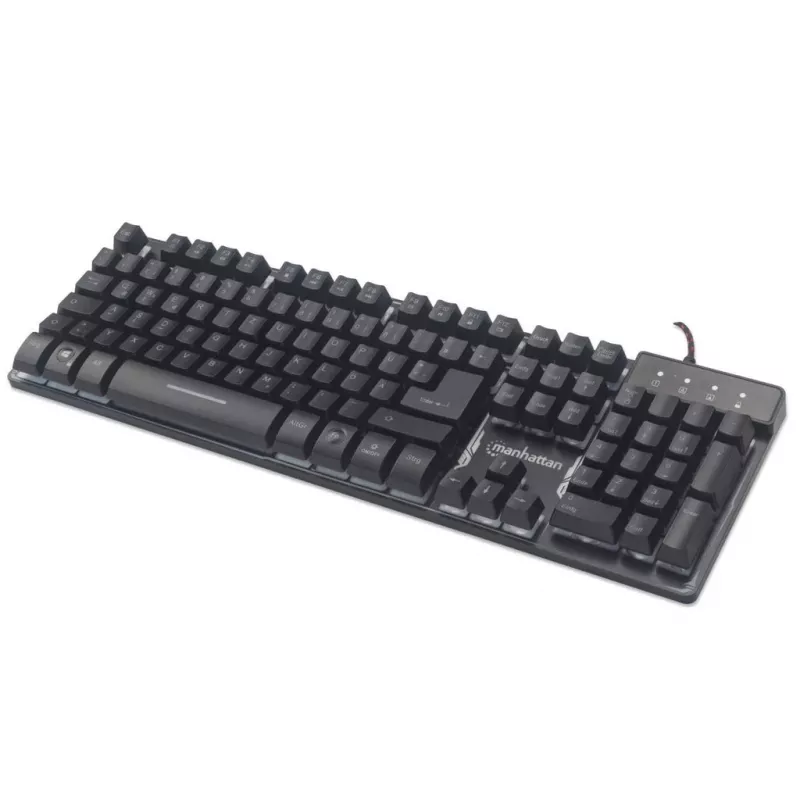 USB klaviatūra Manhattan Gaming Metal Base Edition