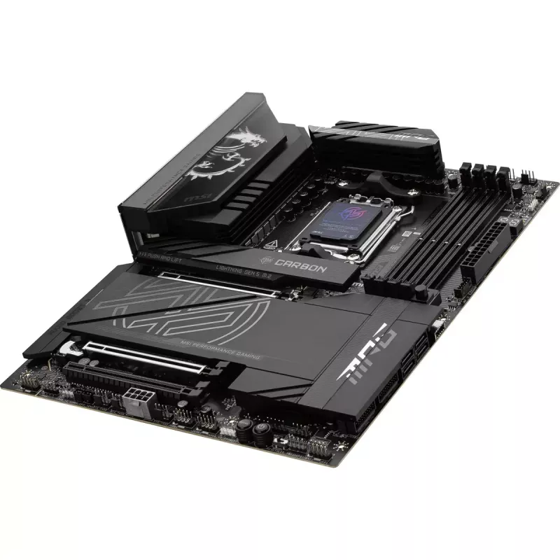Motininė plokštė MSI MPG X870E CARBON WIFI — AMD X870E, Socket AM5, ATX, DDR5 iki 256 GB, Wi‑Fi 7