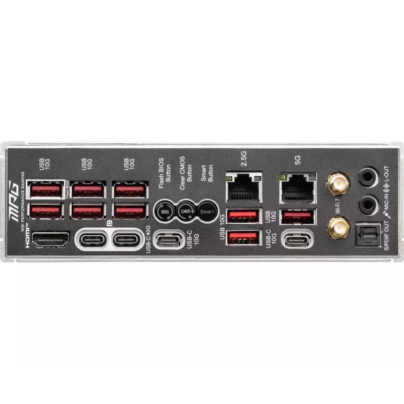 Motininė plokštė MSI MPG X870E CARBON WIFI — AMD X870E, Socket AM5, ATX, DDR5 iki 256 GB, Wi‑Fi 7