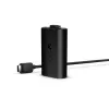 Įkrovimo rinkinys Microsoft Xbox One Play & Charge Kit — įkraunama laidinė baterija su USB Type-C, juoda, matinė apdaila