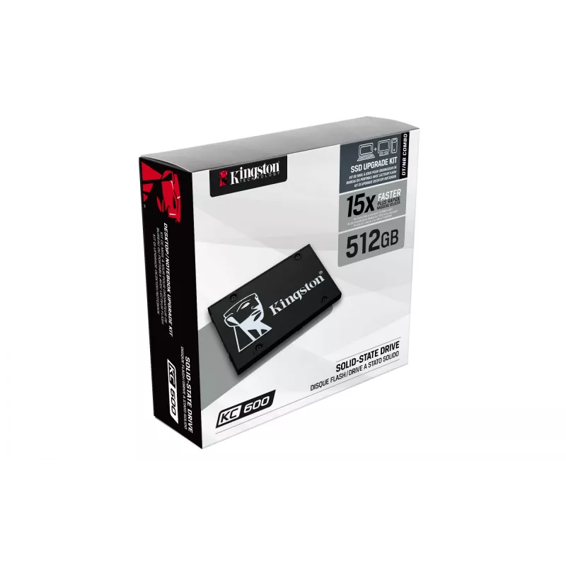 Kingston Technology 512G SSD KC600 SATA3 2.5 colio, 512 GB, 2.5 colio, 550 MB/s, 6 Gbit/s