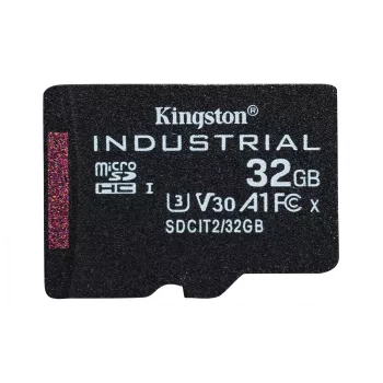 Kingston Technology 32GB microSDHC Industrial C10 A1 pSLC Card viena pakuotė w/o Adapter