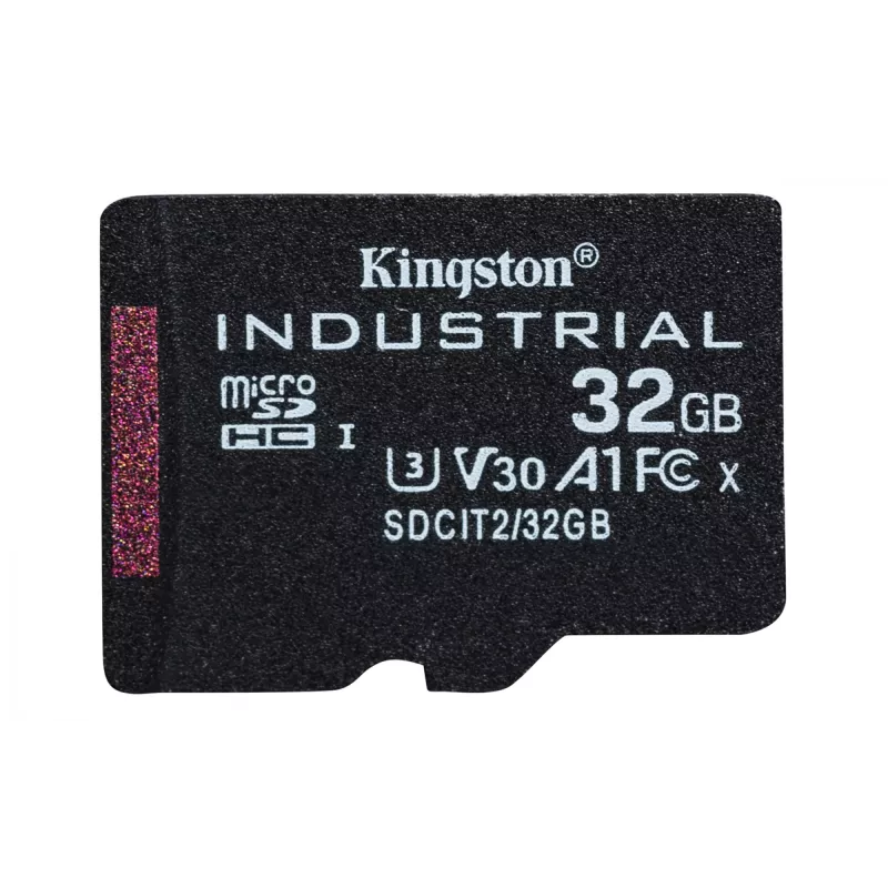Kingston Technology 32GB microSDHC Industrial C10 A1 pSLC Card viena pakuotė w/o Adapter