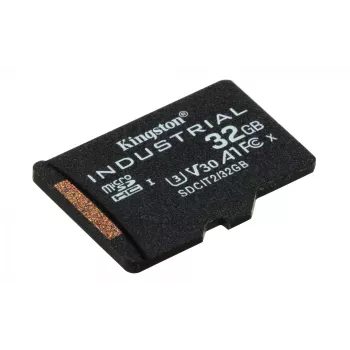 Kingston Technology 32GB microSDHC Industrial C10 A1 pSLC Card viena pakuotė w/o Adapter