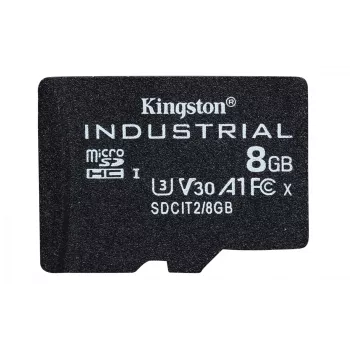 Kingston Technology 8GB microSDHC Industrial C10 A1 pSLC Card viena pakuotė w/o Adapter