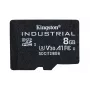 Kingston Technology 8GB microSDHC Industrial C10 A1 pSLC Card viena pakuotė w/o Adapter