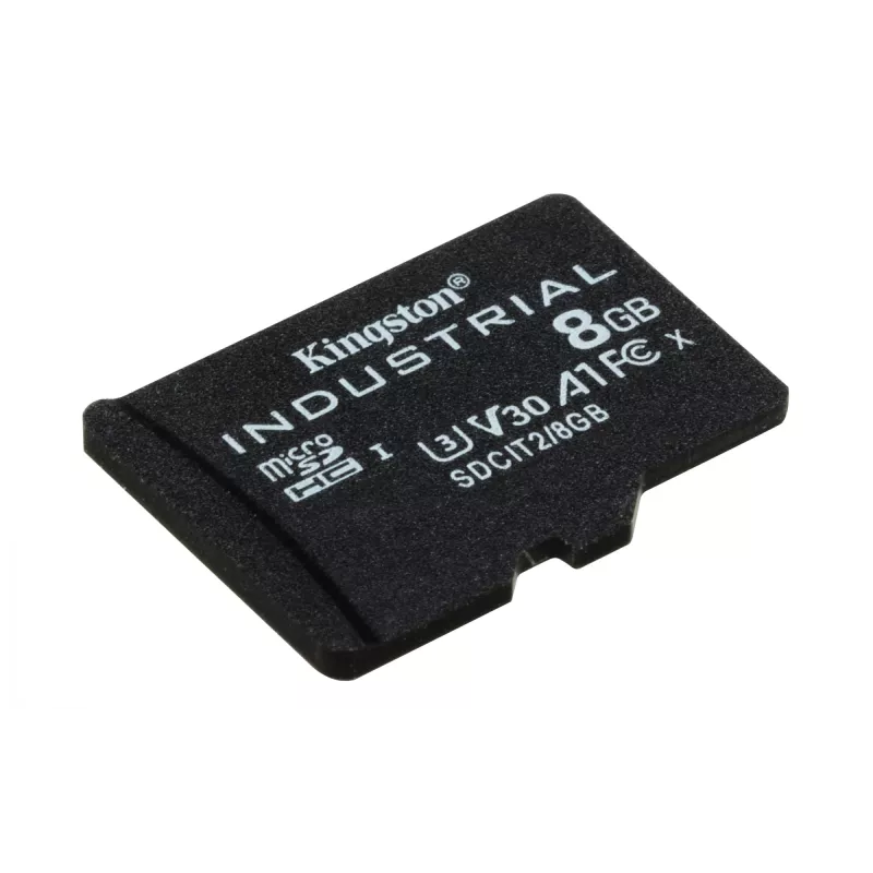 Kingston Technology 8GB microSDHC Industrial C10 A1 pSLC Card viena pakuotė w/o Adapter