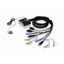 ATEN 2 prievadų USB HDMI KVM jungiklis su garsu, 1920 x 1200 pikselių, WUXGA, 0,72 W, juodas