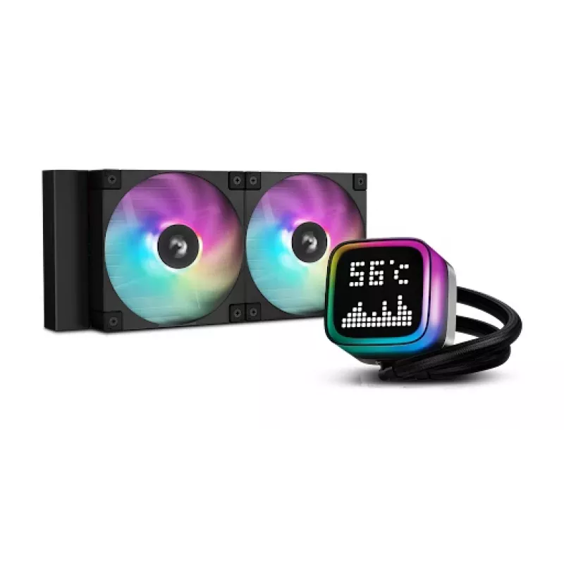 DEEPCOOL Viskas viename skysčio aušinimo sistema kompiuterio korpusui (r-lp240-bkmsnc-g-1)