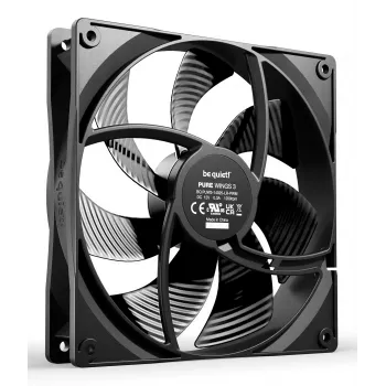 be quiet! Pure Wings 3 140mm | PWM Triple Pack Kompiuterio korpuso ventiliatorius 14 cm Juodas 3 vnt.