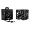be quiet! Pure Wings 3 140mm | PWM Triple Pack Kompiuterio korpuso ventiliatorius 14 cm Juodas 3 vnt.