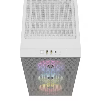 CORSAIR vidutinio dydžio kompiuterio korpusas - 3000d RGB Airflow - Baltas