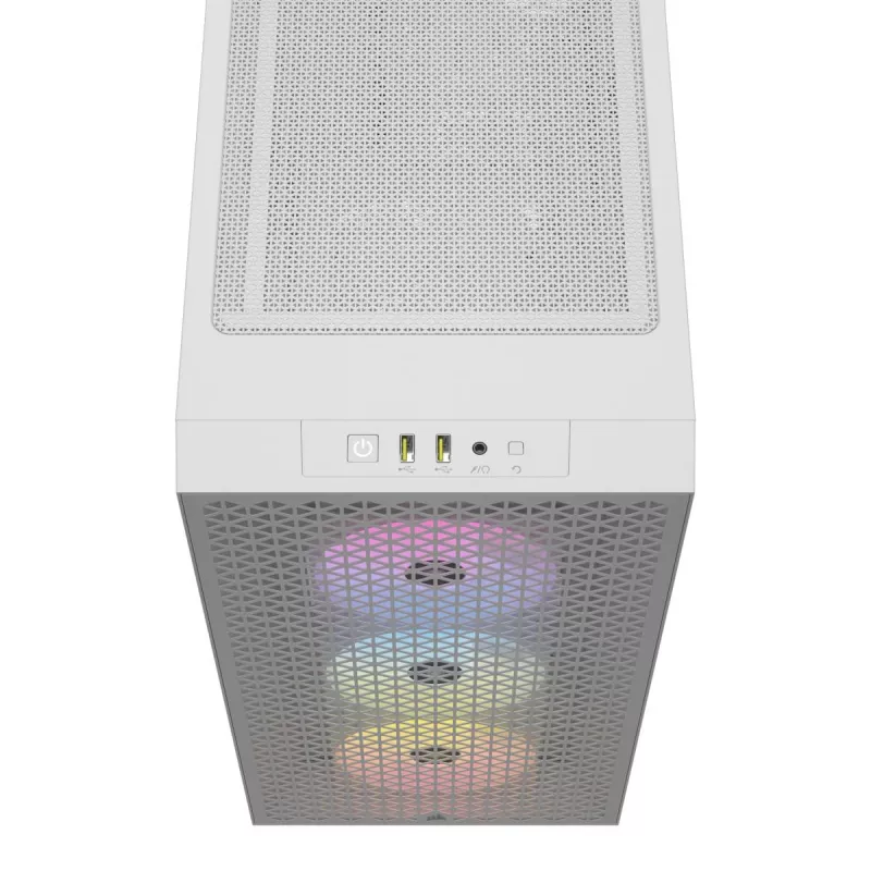 CORSAIR vidutinio dydžio kompiuterio korpusas - 3000d RGB Airflow - Baltas