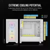 CORSAIR vidutinio dydžio kompiuterio korpusas - 3000d RGB Airflow - Baltas