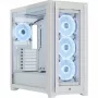 CORSAIR Vidutinis bokštas Smart Case - Icue 5000x - RGB Ql Edition Grūdintas Stiklas True - Baltas