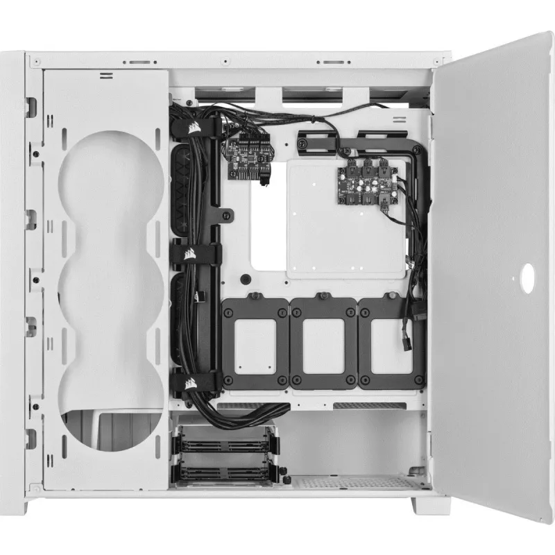 CORSAIR Vidutinis bokštas Smart Case - Icue 5000x - RGB Ql Edition Grūdintas Stiklas True - Baltas