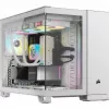 CORSAIR PC korpusas – 2500X vidutinio dydžio dviejų kamerų PC korpusas – baltas
