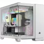 CORSAIR PC korpusas – 2500X vidutinio dydžio dviejų kamerų PC korpusas – baltas