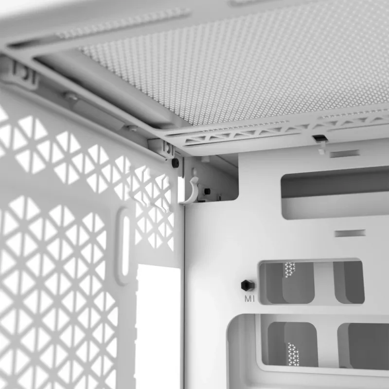 CORSAIR PC korpusas – 2500X vidutinio dydžio dviejų kamerų PC korpusas – baltas