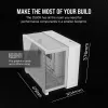 CORSAIR PC korpusas – 2500X vidutinio dydžio dviejų kamerų PC korpusas – baltas