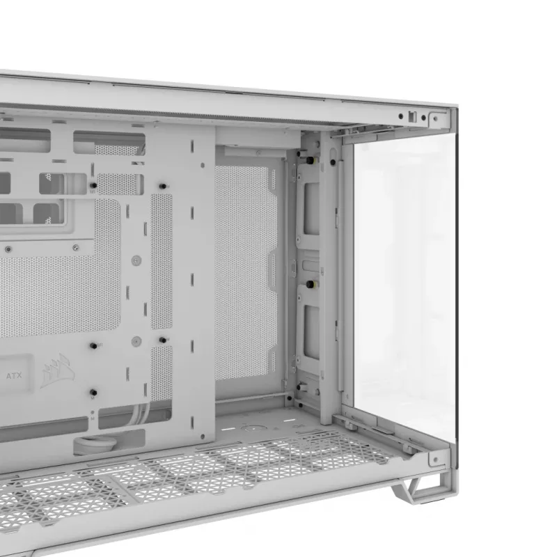 CORSAIR PC korpusas – 2500X vidutinio dydžio dviejų kamerų PC korpusas – baltas