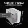 CORSAIR korpusas – iCUE LINK 2500X RGB Micro ATX dviejų kamerų baltas
