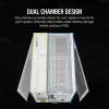 CORSAIR korpusas – iCUE LINK 2500X RGB Micro ATX dviejų kamerų baltas