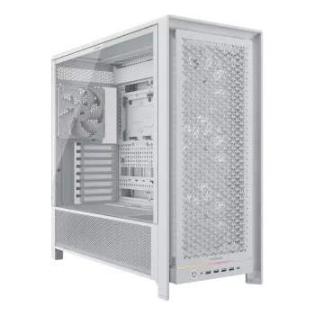 CORSAIR PC korpusas - Frame 5000D RS aukšto oro srauto vidutinio bokšto PC korpusas - baltas