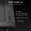 PC Midi Tower korpusas CORSAIR 3500X RS-R ARGB — juodas, grūdintas stiklas, palaiko ATX/EATX/Micro-ITX, 3x120 mm priekiniai ventiliatoriai