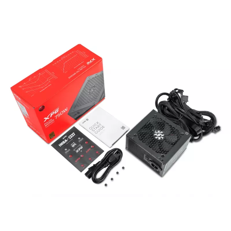 XPG PYLON 750W Maitinimo blokas, 750 W, 100 - 240 V, 50/60 Hz, 10 - 5 A, Aktyvus, 120 W