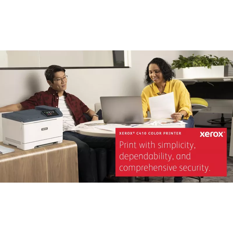 Xerox C410 A4 40ppm Duplex spausdintuvas PS3 PCL5e/6 2 padėklai 251 lapas
