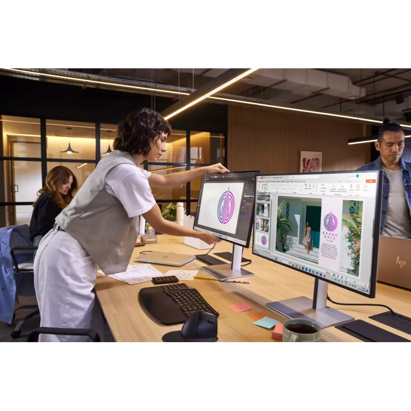HP Series 7 Pro 27 colių QHD Thunderbolt 4 monitorius - 727pu, 68,6 cm (27 colių), 2560 x 1440 pikselių, Quad HD, LCD, 5 ms, juodas