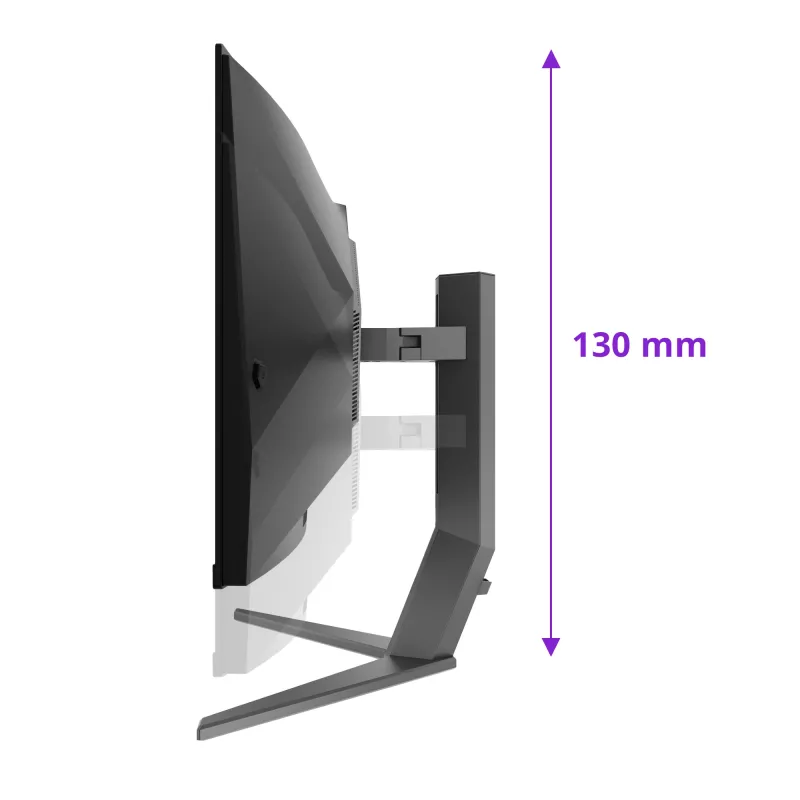 AOC AGON PRO AG346UCD kompiuterio monitorius 86,4 cm (34 colių) 3440 x 1440 pikselių Wide Quad HD QD-OLED juoda, pilka