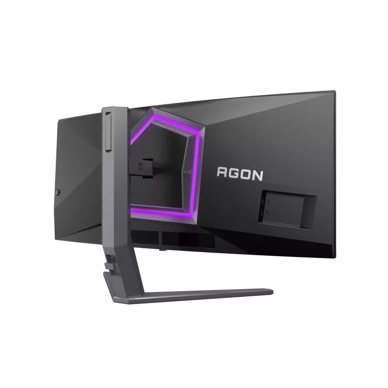 AOC AGON PRO AG346UCD kompiuterio monitorius 86,4 cm (34 colių) 3440 x 1440 pikselių Wide Quad HD QD-OLED juoda, pilka