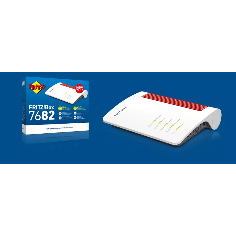 Belaidis maršrutizatorius Box 7682 2.5 Gigabit Ethernet dviejų juostų (2,4 GHz / 5 GHz) Baltas